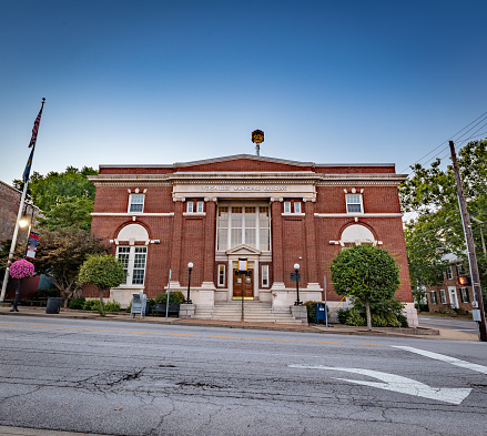 The municipal building in a small mid west American city of Versailles KY