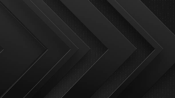 istock Abstract tech geometric black shapes seamless loop motion graphics elegant business presentation background. 1418816476