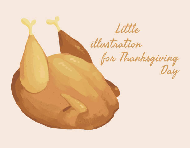 cartoon-truthahn für den thanksgiving-tag - chestnut cooked isolated white stock-grafiken, -clipart, -cartoons und -symbole