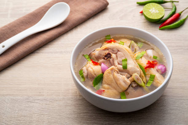 istock Tom yum Gai,Clear soup with Chicken 1418818306