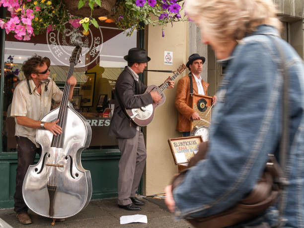 Seattle USA - July 20 2008; Buskers in Seattle city performing for earnings.