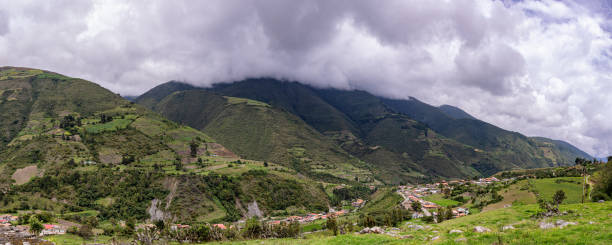 istock Aerial panoramic view of the andean mountains in Merida state, Venezuela 1418819528