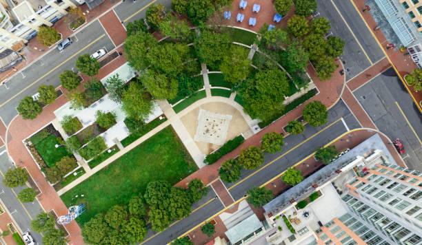 istock Directly Above the Reston Town Center 1418820427
