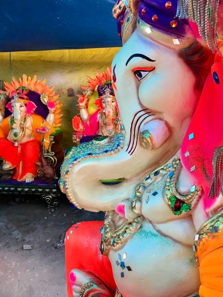 Colorful Lord Ganesha : Ganesh Chaturthi stock photo
