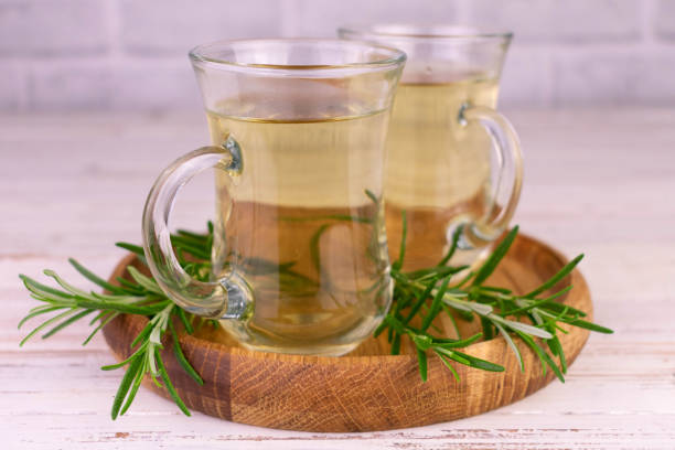 istock Rosemary tea in transparent cups.Healing tea concept. 1418822919