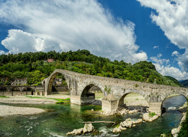Ponte della Maddalena stock photo
