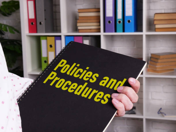 istock Policies and procedures are shown using the text 1418832282