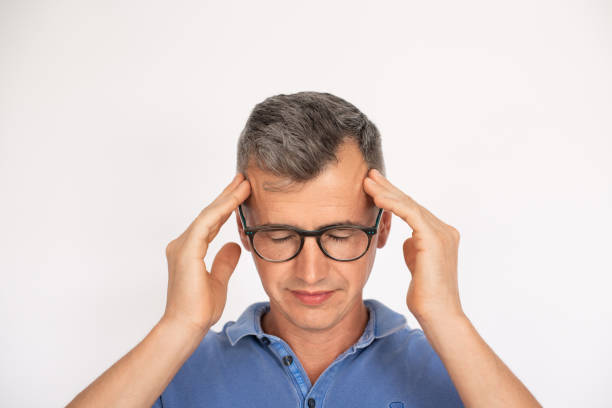 istock Portrait of thoughtful man in glasses 1418832549