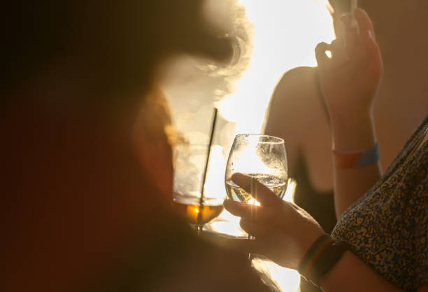 istock Women hanging out at a cocktail party 1418843334