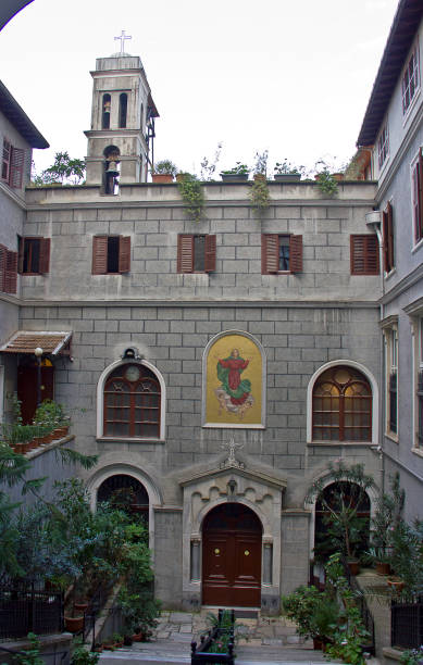 chiesa di santa maria, istanbul - santa maria church foto e immagini stock