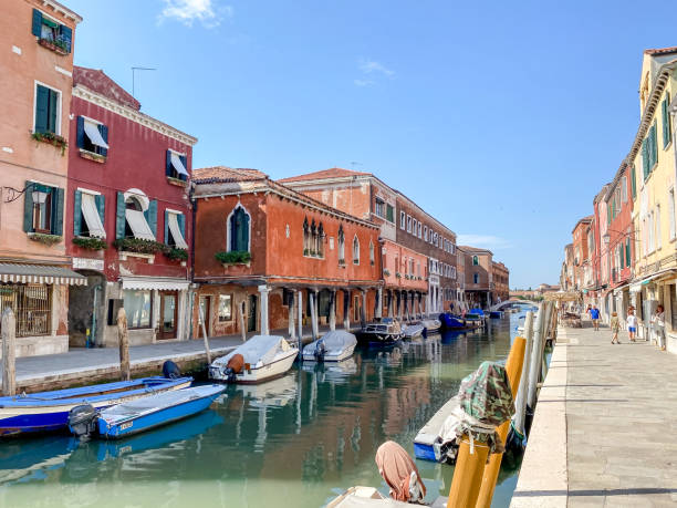 istock Scenery along the canals in Murano Italy 1418850633