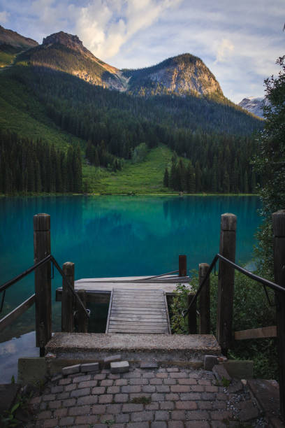 istock Emerald Lake pier on the lake 1418851354