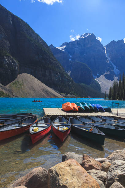 istock Lake Moraine, Banff National Park, Alberta, Canada. 1418851384