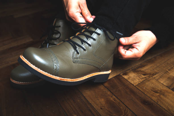 boots women's leather shoes with rubber sole