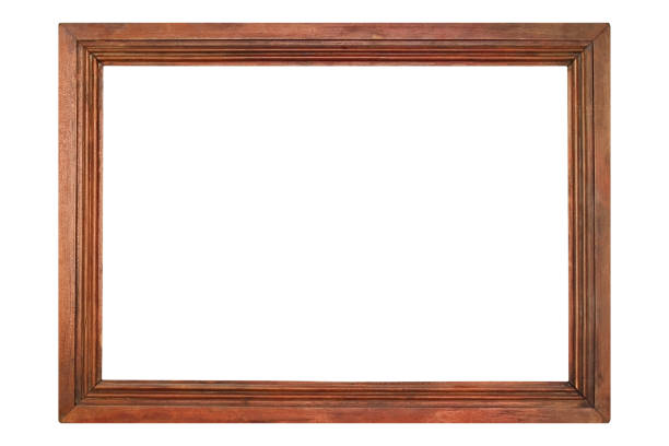 istock wooden brown photo frame isolated 1418863704