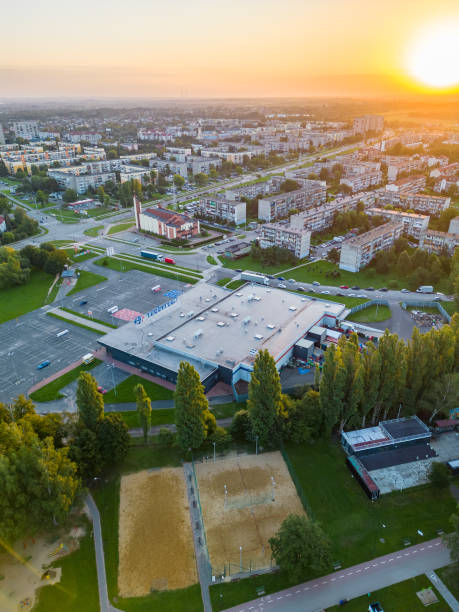 istock View at Pabianice city from a drone 1418866045