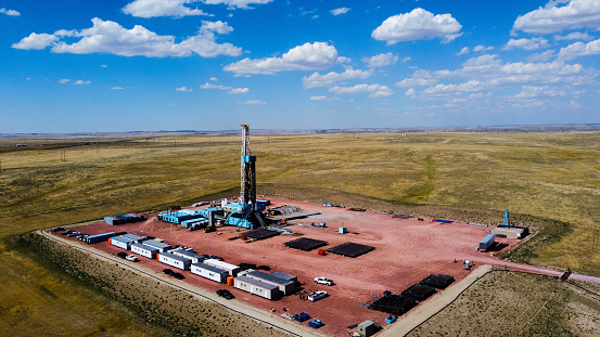 Karakum Desert, Dashoguz Province, Turkmenistan: natural gas wellhead with valve armature and conduit.