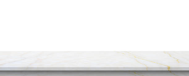 istock white marble stone table top isolated on white background for product display 1418878883