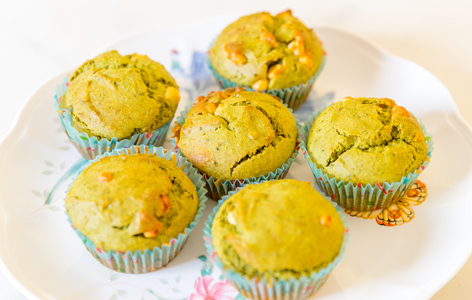 Tasty green tea muffins - Image