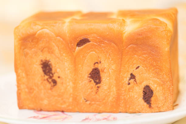 Homemade soft, fluffy Chocolate bread loaf, Japanese milk bread