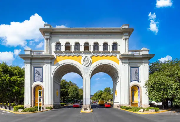 Mexico Guadalajara monument Arches of Guadalajara Arcos Vallarta near historic city centre.