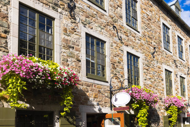 Canada, Old Quebec City tourist attractions, Petit Champlain lower town and shopping district.