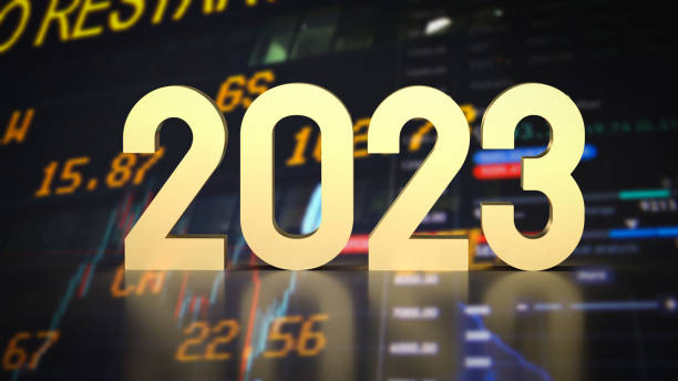 istock The gold number 2023 in business background  3d rendering 1418895632