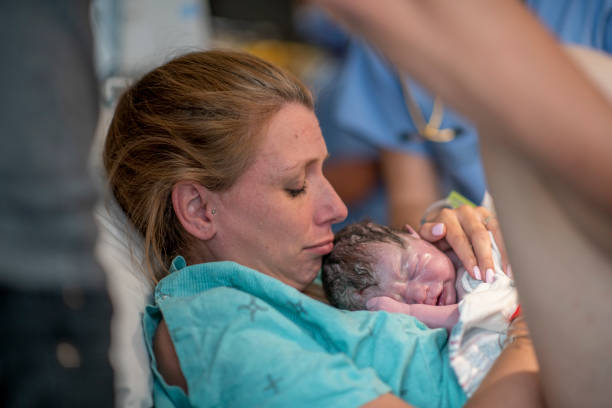istock Mother and Newborn After Delivery 1418896664