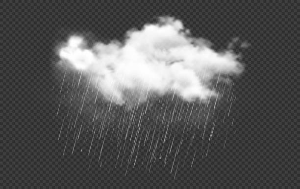 realistische regenwolke mit tropfen, 3d-regenwolke - when it rains it pours stock-grafiken, -clipart, -cartoons und -symbole