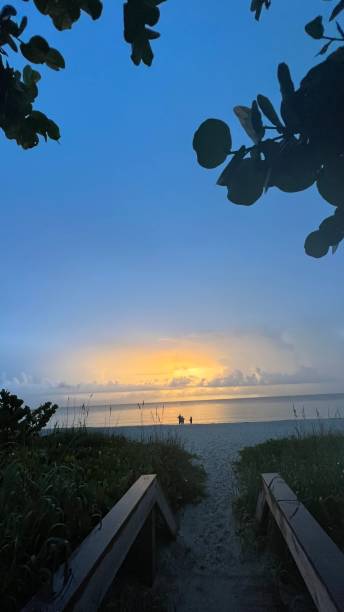 istock BEAUTY ON THE BEACH ON A RAINY EVENING 1418907118