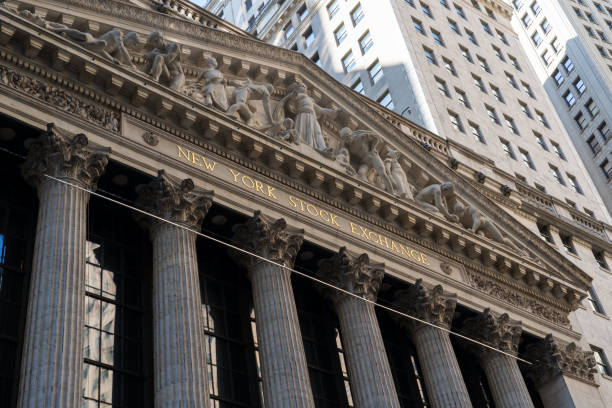 New York Stock Exchange at wall street in New York, NY, USA, August 19, 2022 stock photo
