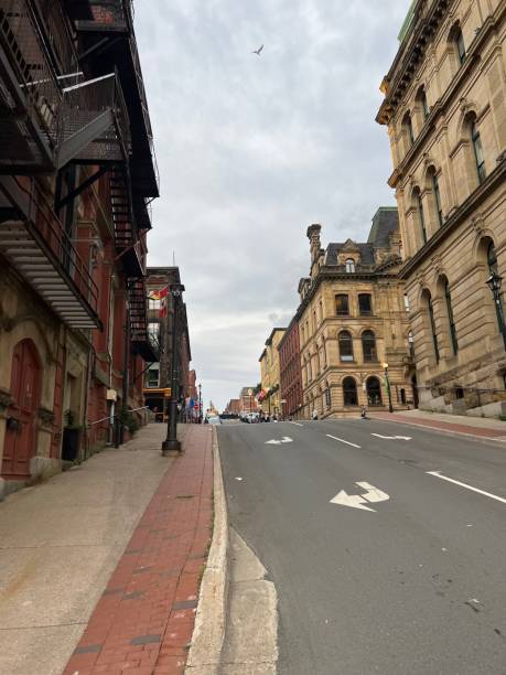 istock Old buildings street view 1418912534