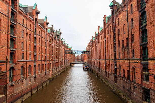 istock Warehouse district Speicherstadt in Hamburg, Germany 1418916992