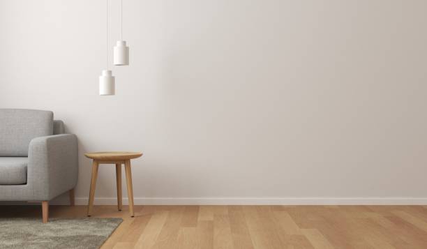 istock Interior scene with wall mock up and copy space. 3d illustration 1418919952