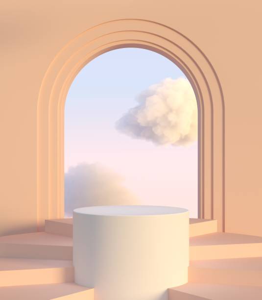 istock Abstract background. mock up scene for product display. 3d render 1418919987