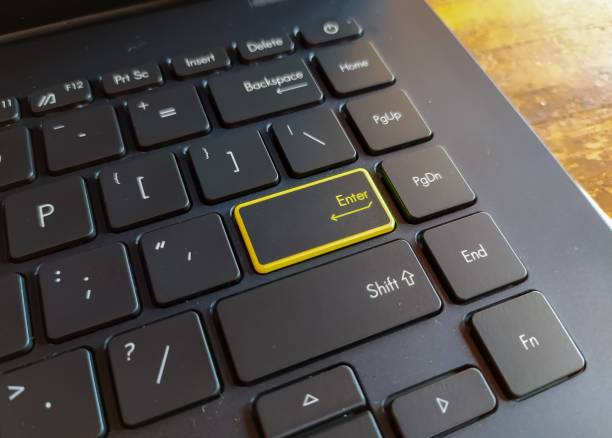 istock a portrait of a new laptop keyboard 1418931817