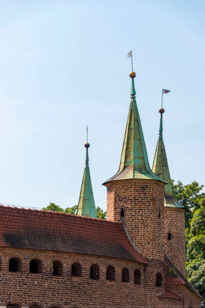 istock Krakow barbican towers in Poland 1418931844