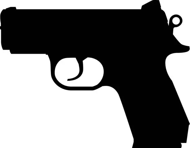 Vector illustration of Gun