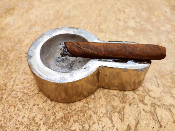 istock Smoking civar with ashtray at Istanbul turkey 1418960768