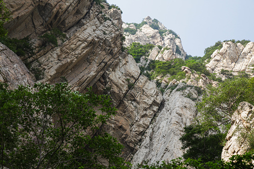 natural landscape of shaolin temple national park in songshan, henan province, china
