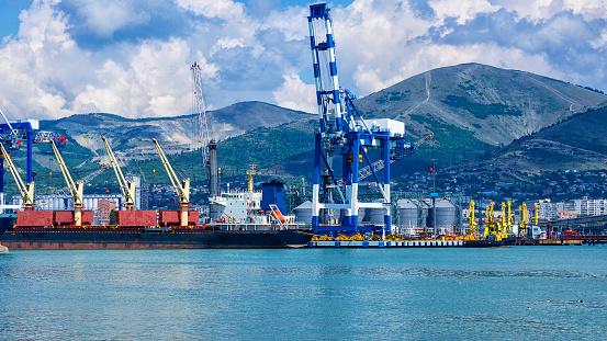 Sea, commercial port, Novorossiysk, Black Sea