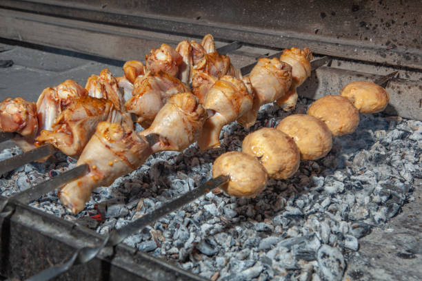 istock kebab, beef, shrimp, chicken meat, lamb, pork, kitchen, cooking, food 1418968689
