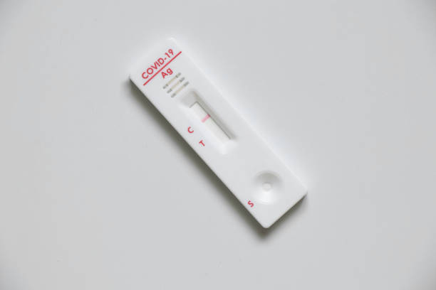 istock Negative covid test lies on isolated background 1418970149