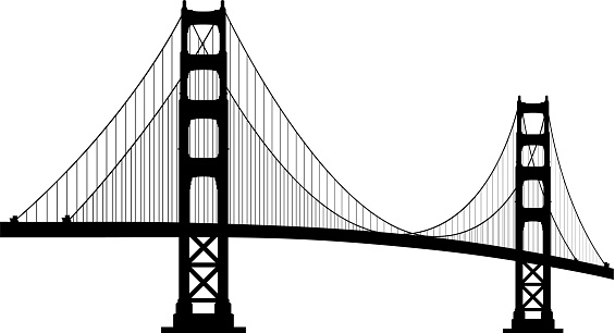 Golden Gate Bridge San Francisco Stock Illustration - Download Image Now - Golden  Gate Bridge, Suspension Bridge, Bridge - Built Structure - iStock