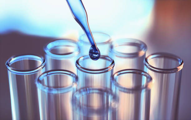istock Close up of examining of test sample 1418975278