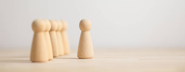 istock Panoramic leader leave his comfort zone and get out of the crowd. Personal development, motivation and challenge concepts 1418996247