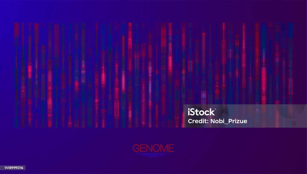 Big Genomic Data Visualization Stock Illustration - Download Image Now ...