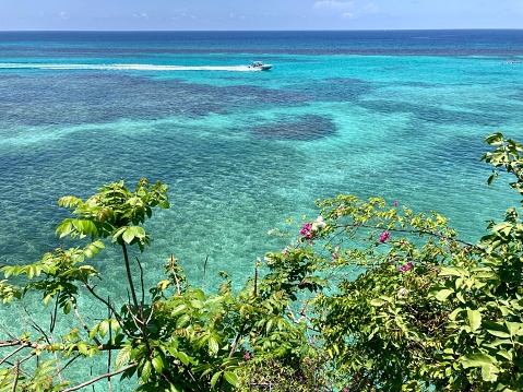 Jamaica - Ocho Rios- Mallard Bay in northern Jamaica. A breathtaking beauty of this Caribbean sea