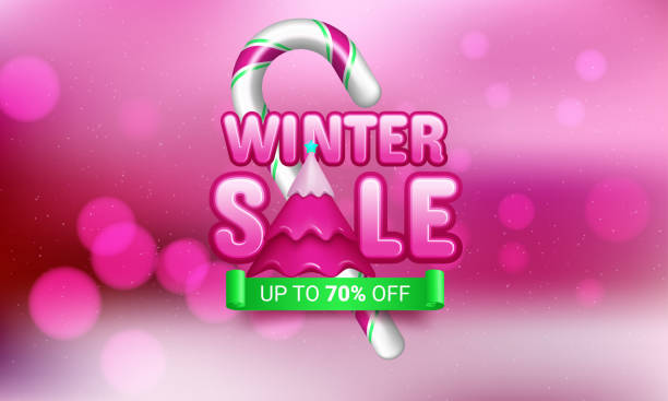 istock Winter sale product banner. Vector Illustration 1419007289