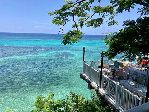 Jamaica - Ocho Rios - Mallard Bay in the north of the island with water with sublime turquoise colors